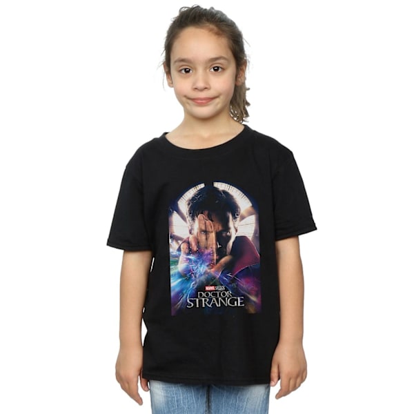 Marvel Studios Girls Doctor Strange Poster Bomull T-shirt 9-11 Black 9-11 Years