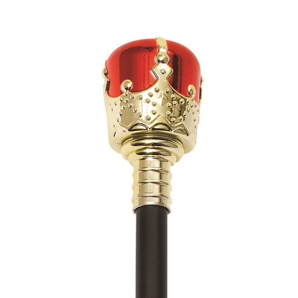 Bristol Novelty Royal Sceptre One Size Svart/Guld Röd Black/Gold Red One Size
