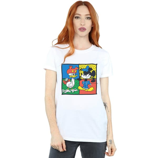 Disney Dam/Dam Mickey Mouse Donald Kläder Byte Bomull Bo White XL