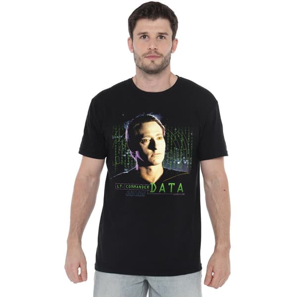 Star Trek Herr Data T-Shirt M Svart Black M
