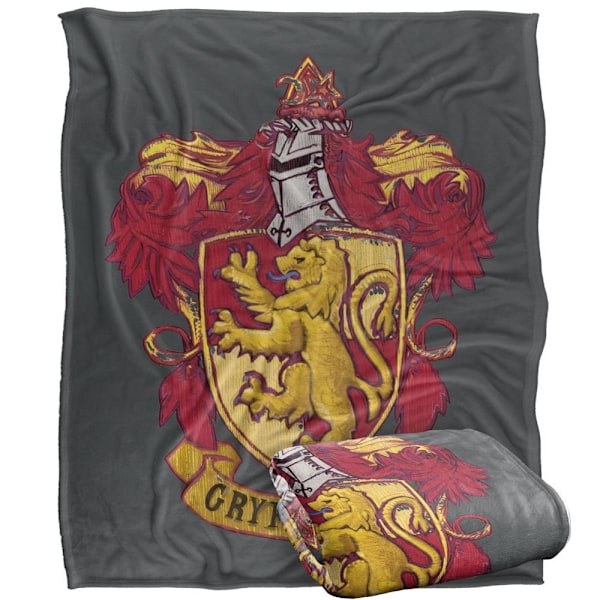 Harry Potter Gryffindor Broderad Vapenfilt One Size Multico Multicoloured One Size