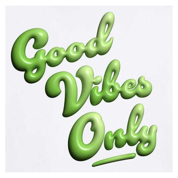 AWD Herr Good Vibes Only T-shirt S Vit White S