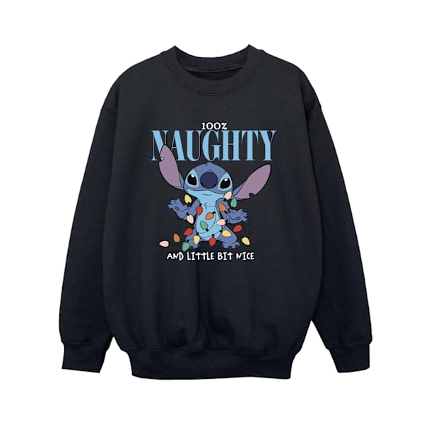 Disney Boys Lilo & Stitch Naughty & Nice Sweatshirt 12-13 år Black 12-13 Years