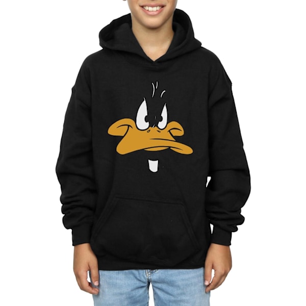 Looney Tunes Pojkar Daffy Duck Ansikte Hoodie 7-8 År Svart Black 7-8 Years