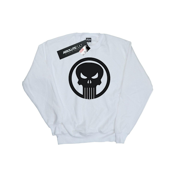 Marvel Dam/Damer The Punisher Skull Circle Sweatshirt M Vit White M