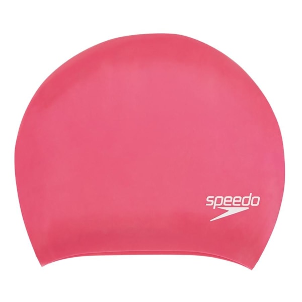 Speedo unisex cap för vuxen långt hår One Size Rosa Pink One Size