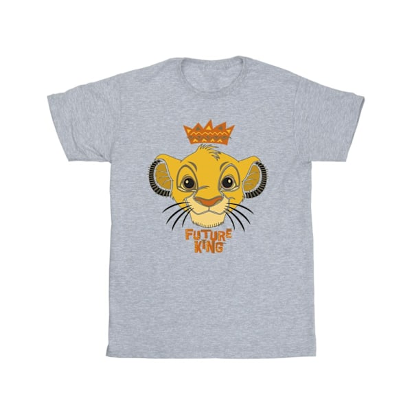 Disney Girls The Lion King Future King Bomull T-shirt 5-6 år Sports Grey 5-6 Years