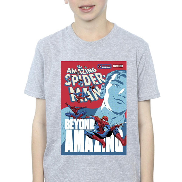 Marvel Boys Spider-Man Beyond Amazing Cover T-Shirt 5-6 år S Sports Grey 5-6 Years