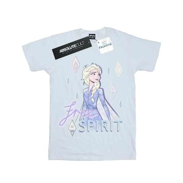 Disney Girls Frozen 2 Elsa Spirit Bomull T-shirt 3-4 år White 3-4 Years