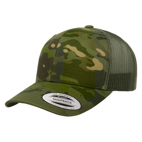 Flexfit by Yupoong Multicam Retro Trucker Cap One Size Tropical Tropical One Size