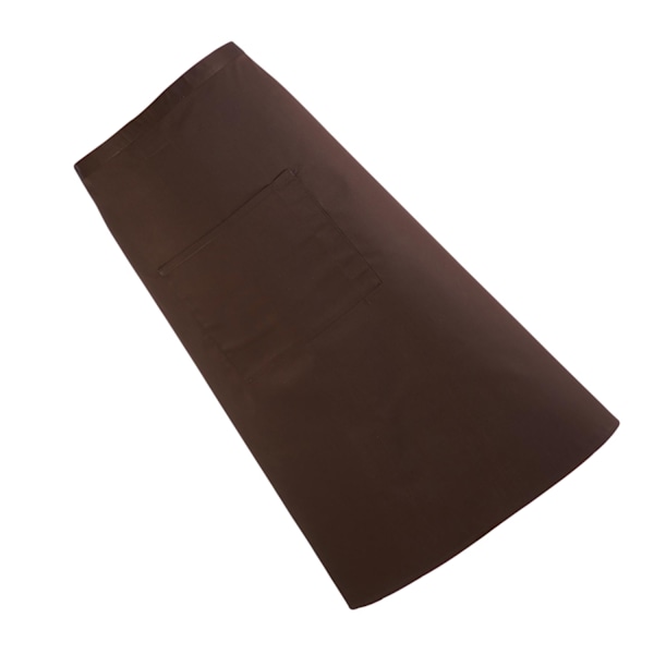 Premier Unisex Färger Bar Apron / Arbetskläder (Lång Continental Stil) Brown One Size
