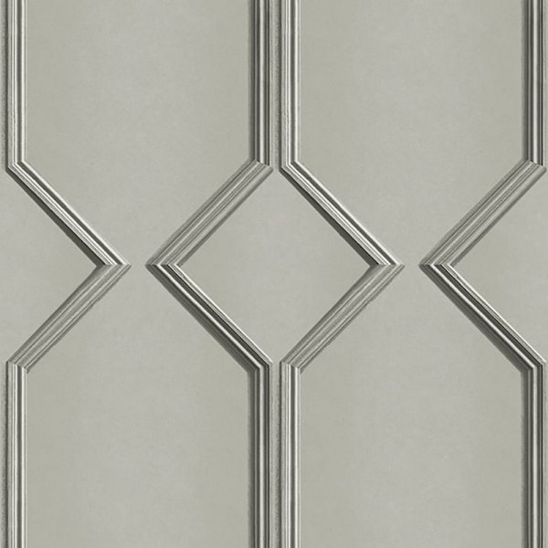 Belgravia Alessia Panel Vinyltapet 32,8ft x 21in Grå Grey 32.8ft x 21in