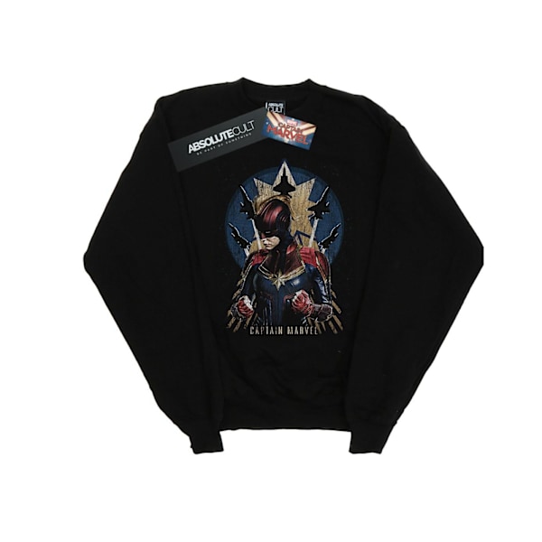 Marvel Herr Captain Marvel Jet Burst Sweatshirt 4XL Svart Black 4XL