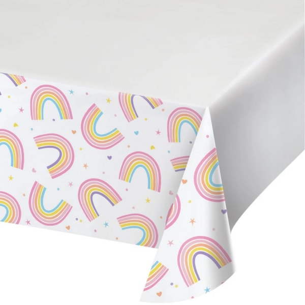 Creative Converting Paper Rainbow Party Cover (paket med 8) White/Multicoloured One Size