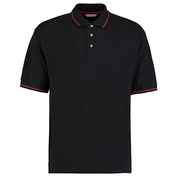 Kustom Kit Herr Polotröja XXL Svart/Röd Black/Red XXL