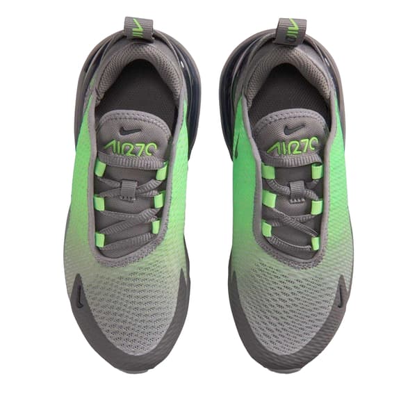 Nike Barn Air Max 270 Träningsskor 2 UK Grå/Volt Grey/Volt 2 UK