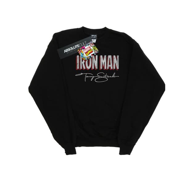 Marvel Herr Iron Man AKA Tony Stark Sweatshirt L Svart Black L