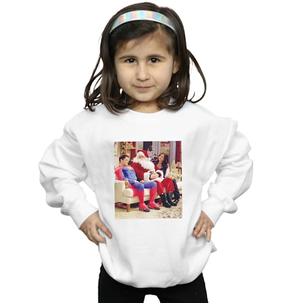 Friends Girls Couch Santa Sweatshirt 12-13 år Vit White 12-13 Years