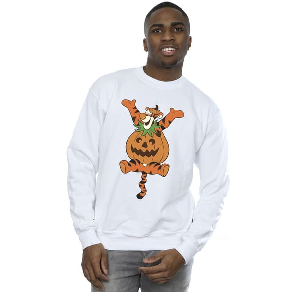 Nalle Puh Herr Tigger Pumpa Sweatshirt M Vit White M