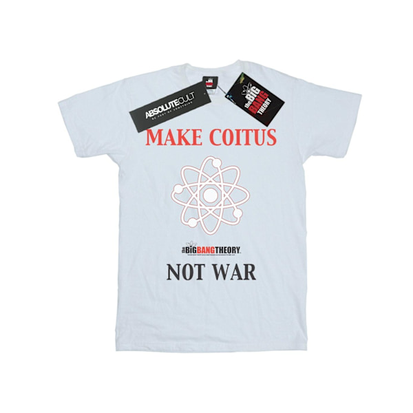 The Big Bang Theory Herr Make Coitus Not War T-Shirt 3XL Vit White 3XL