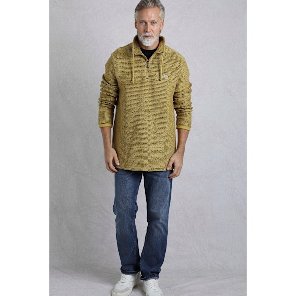 Weird Fish Herr Cruiser Macaroni Quarter Zip Pullover M Antik Antique Moss M
