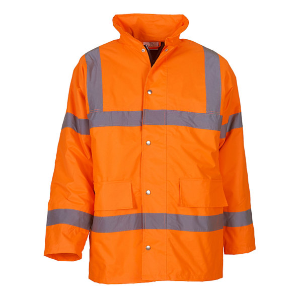 Yoko Unisex Vuxen Klassisk Motorväg Hi-Vis Säkerhetsjacka XL Orange Orange XL