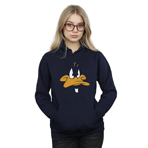 Looney Tunes Dam/Dam Daffy Duck Stor Ansikte Hoodie S Marin Blå Navy Blue S