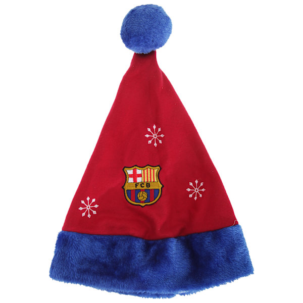 FC Barcelona Applikation Julhatt One Size Vinröd/Blå Burgundy/Blue One Size