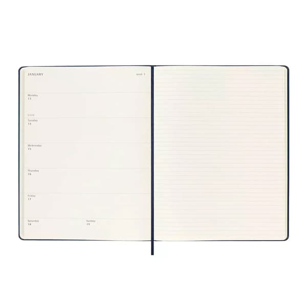 Moleskine 2025 Hårdpärm Planerare One Size Solid Black Solid Black One Size