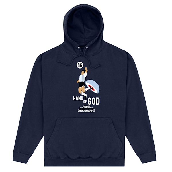 Subbuteo Unisex Vuxen Hand Of God Hoodie S Marinblå Navy S