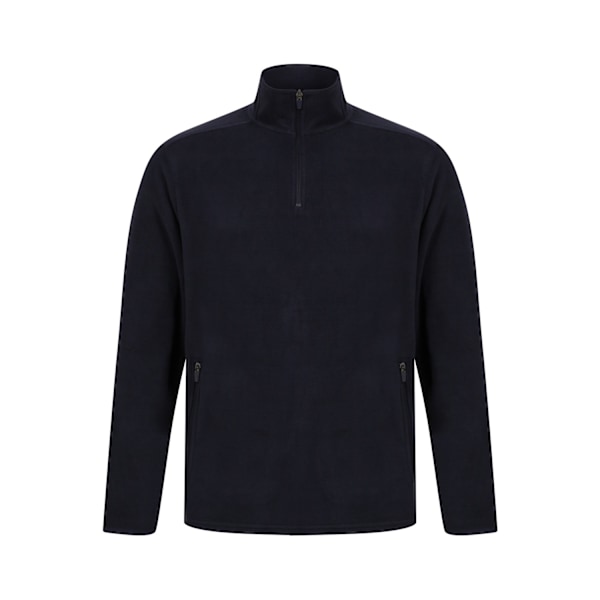 Henbury Unisex Vuxen Quarter Zip Microfleece Jacka 4XL Marinblå Navy 4XL