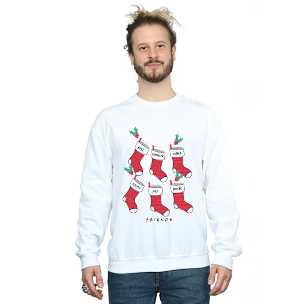 Friends Julstrumpor Sweatshirt XL Vit White XL