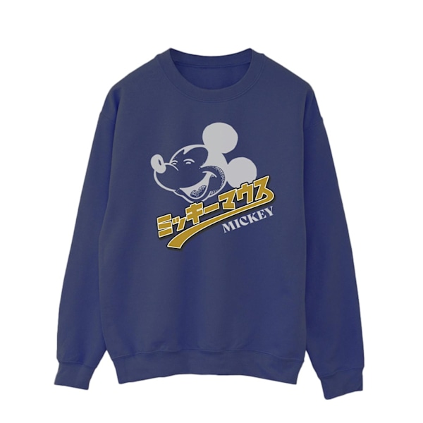 Disney Herr Mickey Mouse Japansk Sweatshirt L Marinblå Navy Blue L