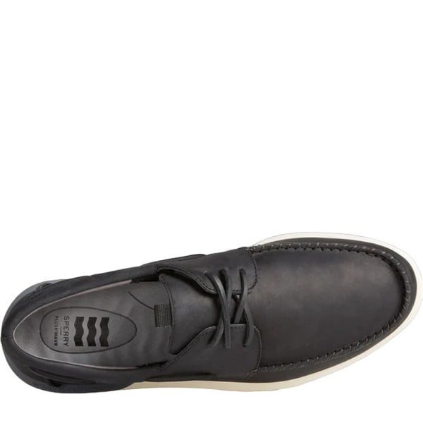Sperry Mens Plushwave 2.0 Leather Boat Shoes 8.5 UK Black Black 8.5 UK