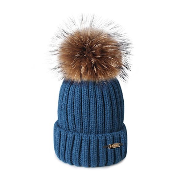 Coldstream Unisex Lamberton Bobble Beanie One Size Slate Slate Blue One Size
