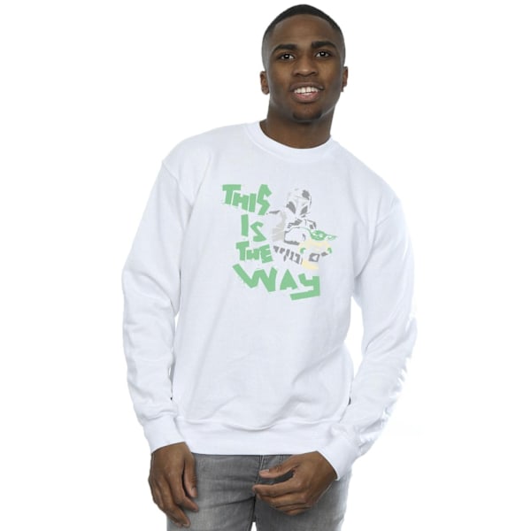 Star Wars Herr The Mandalorian This Is The Way Duo Sweatshirt M White M