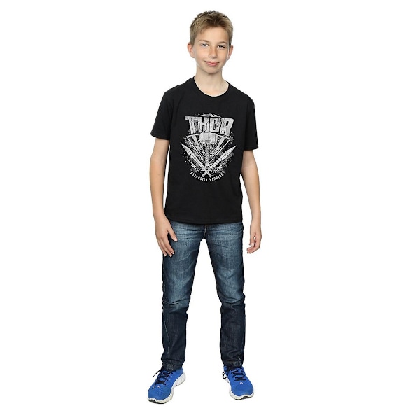 Thor: Ragnarok Boys Hammer Bomull Logotyp T-shirt 12-13 År Svart Black 12-13 Years