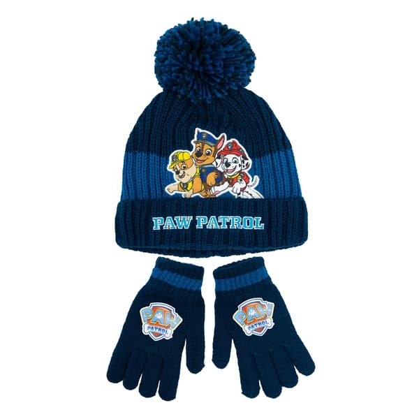 Paw Patrol Pojkar Pose Mössa & Handskar Set En Storlek Blå Blue One Size