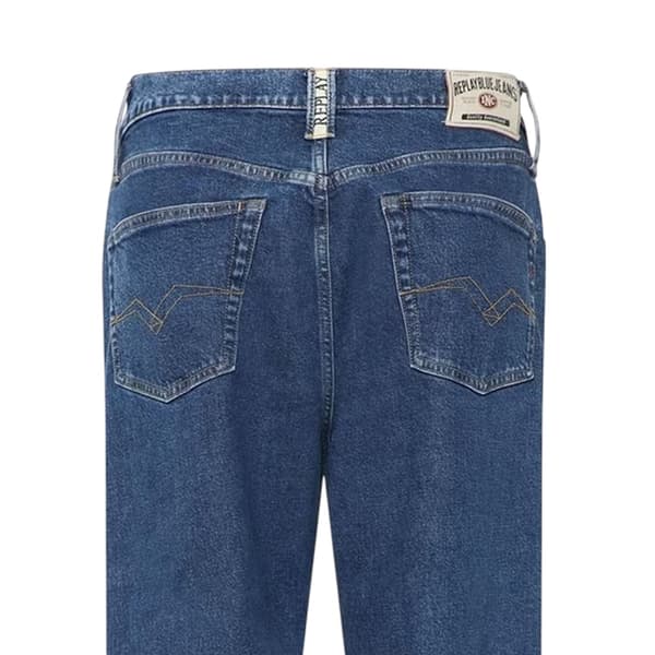 Replay Herr Jeans i Rak Modell i Bomull 32R Blå Blue 32R