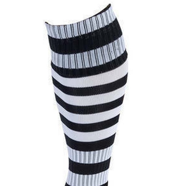 Precision Unisex Vuxen Pro Randiga Fotbollsstrumpor 7 UK-12 UK Bla Black/White 7 UK-12 UK