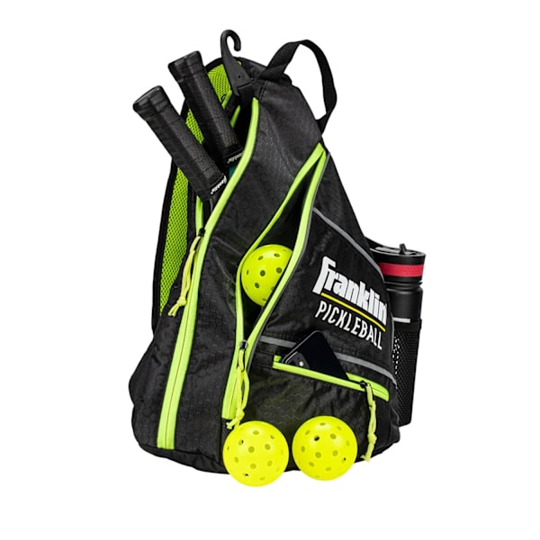 Franklin Logo Pickleball Sling ryggsäck One Size Svart/Optisk Gul Black/Optic Yellow One Size