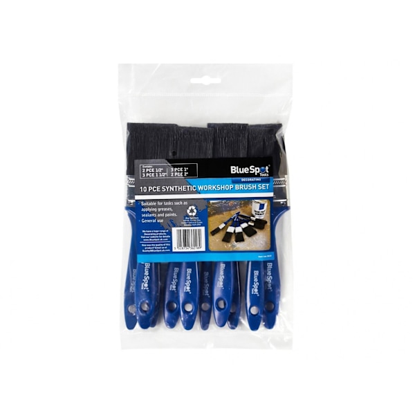 Bluespot Tools Syntetisk Verkstad Penselset, 10 Delar Ett Multi Colour One Size