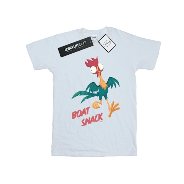 Disney Moana Båt Snack Bomull T-shirt 12-13 År Vit White 12-13 Years