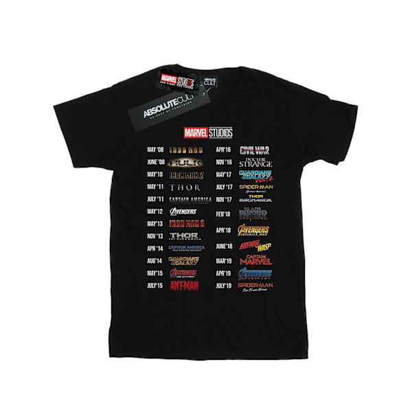 Marvel Studios herr 10 år av filmer T-shirt 3XL svart Black 3XL
