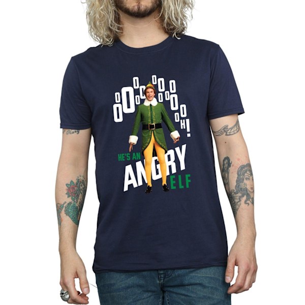 Elf Herr Angry Elf T-shirt L Marinblå Navy Blue L