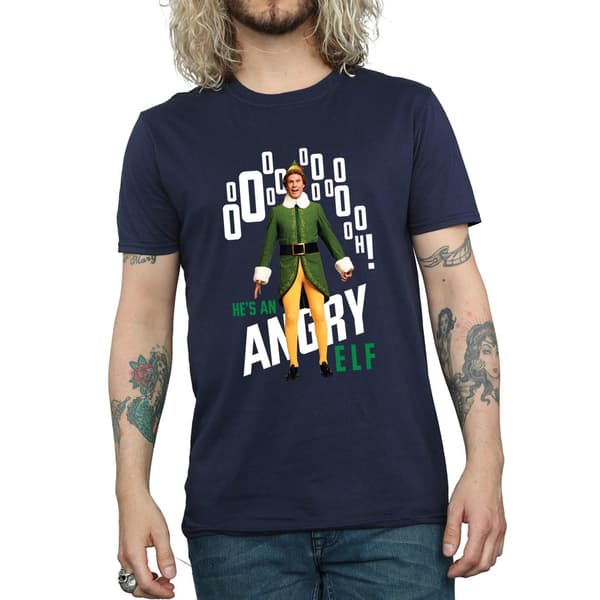 Elf Herr Arg Tomte T-shirt M Marinblå Navy Blue M