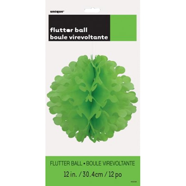 Unique Party Tissue Paper Flutter Hängande Dekoration One Size L Lime Green One Size
