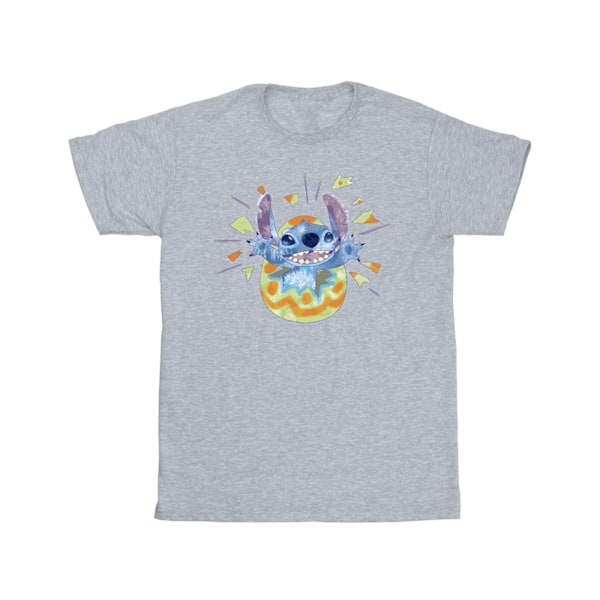 Disney Flickor Lilo & Stitch Knäckande Ägg Bomull T-shirt 12-13 År Sports Grey 12-13 Years