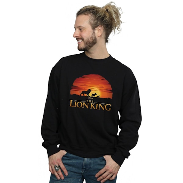 Disney The Lion King Film Solnedgång Logo Sweatshirt 5XL Svart Black 5XL