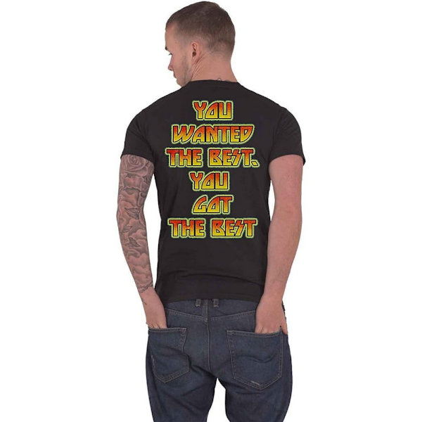 Kiss Unisex Adult You Wanted The Best Back Print Bomull T-shirt Black XL